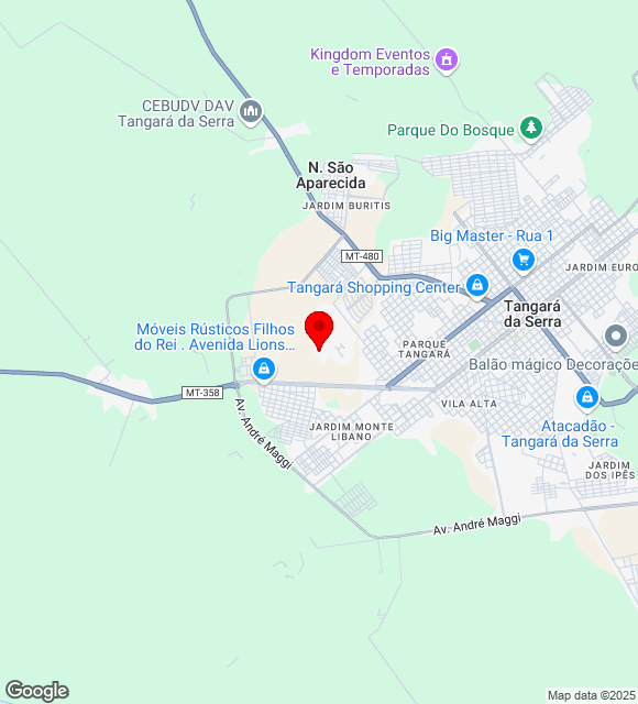 Mapa da localização