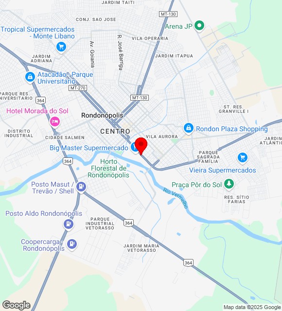 Mapa da localização