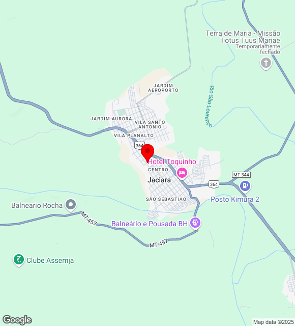 Mapa da localização