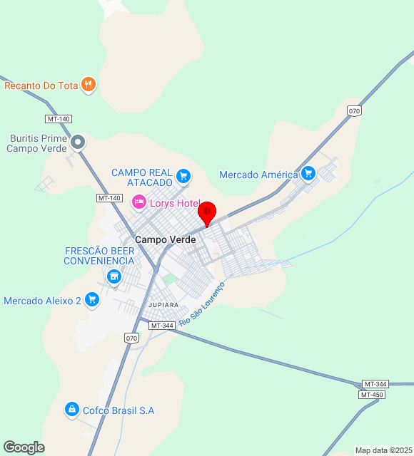 Mapa da localização