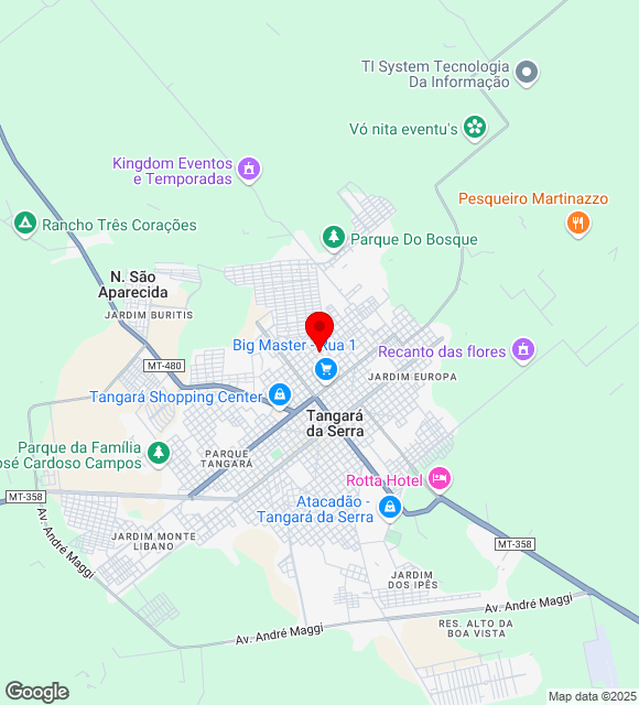 Mapa da localização