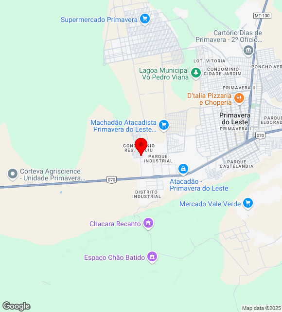 Mapa da localização