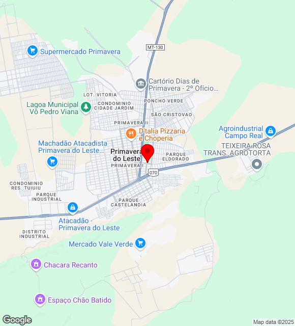Mapa da localização
