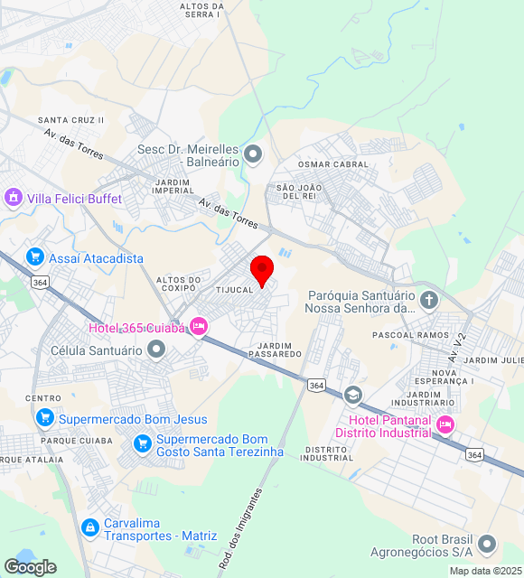 Mapa da localização