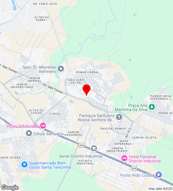 Mapa da localização