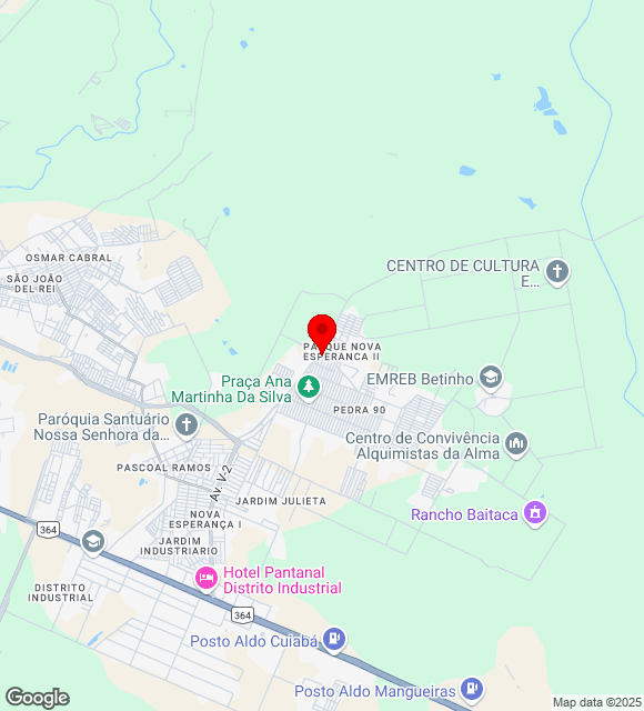 Mapa da localização