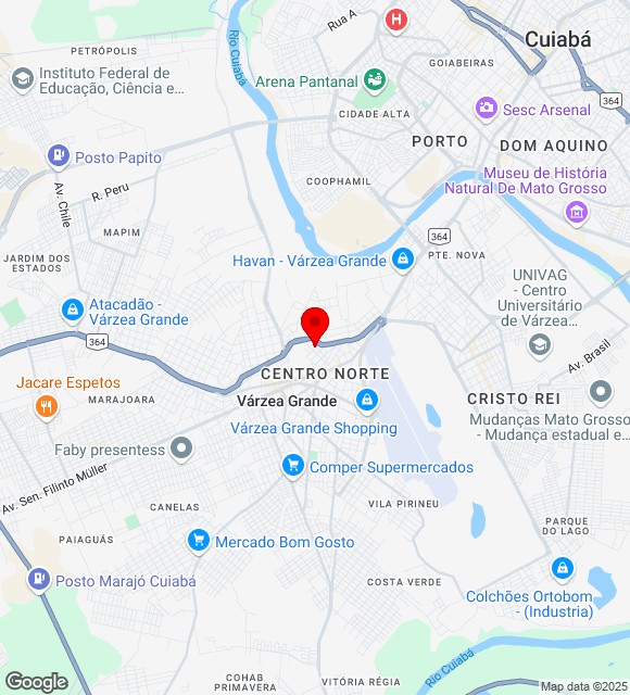 Mapa da localização