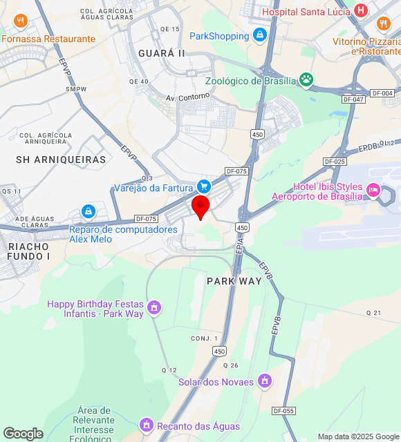 Mapa da localização