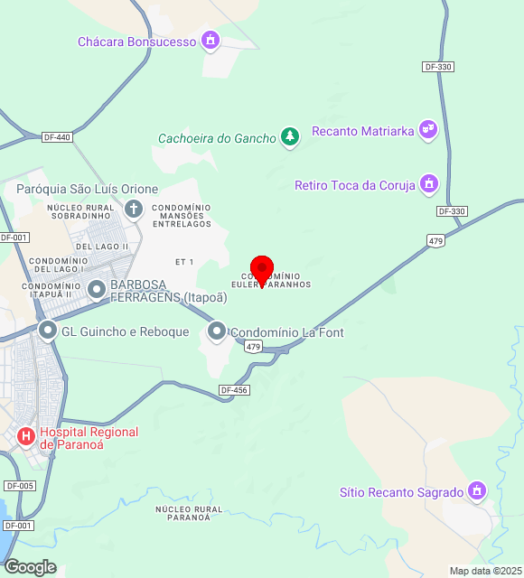Mapa da localização