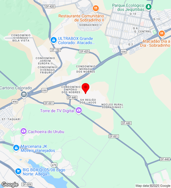 Mapa da localização