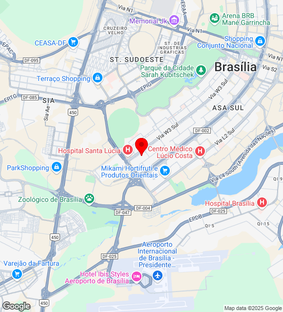 Mapa da localização