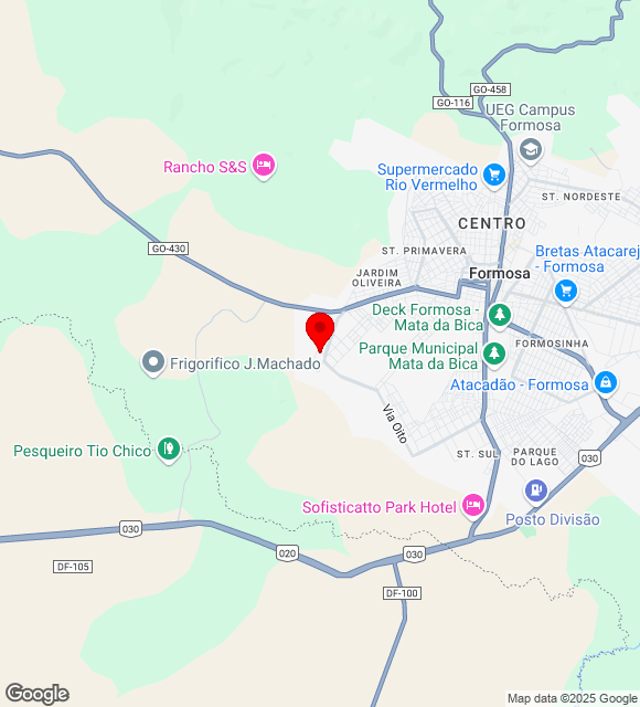 Mapa da localização