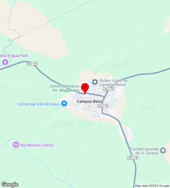 Mapa da localização
