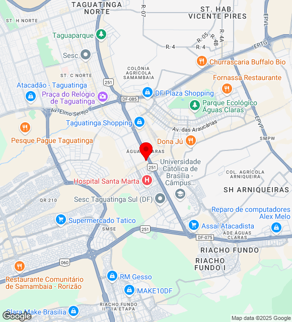 Mapa da localização