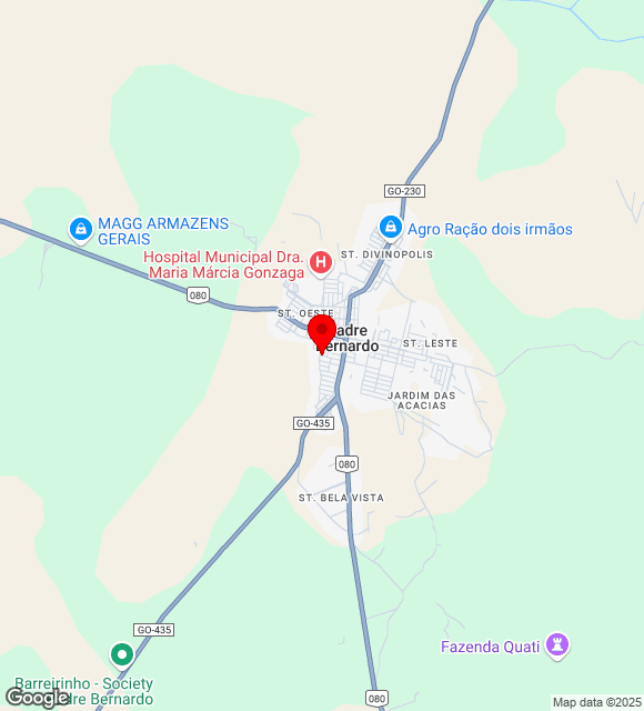 Mapa da localização