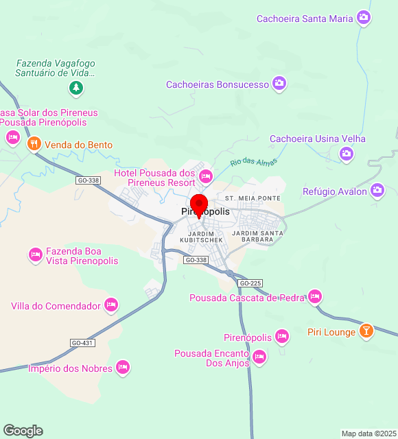 Mapa da localização