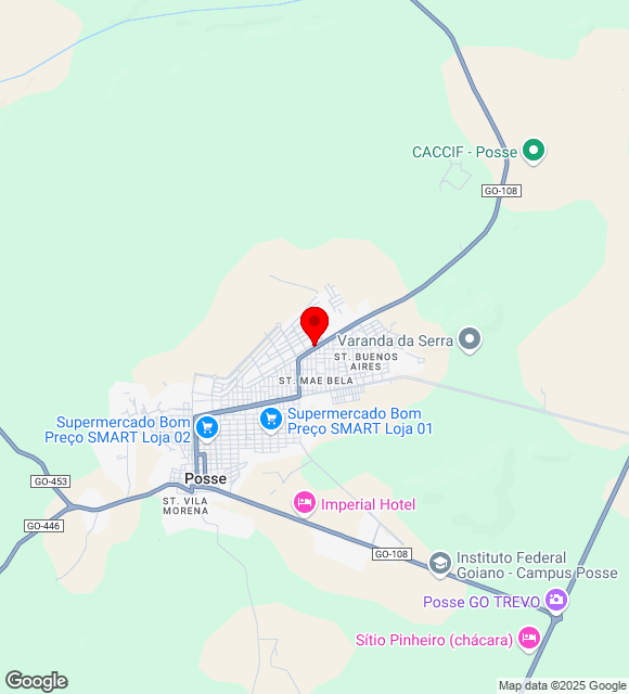 Mapa da localização