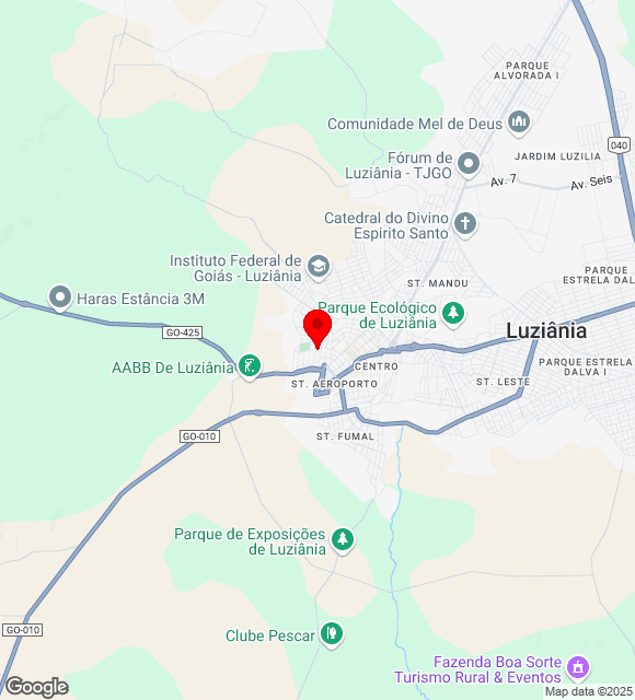 Mapa da localização