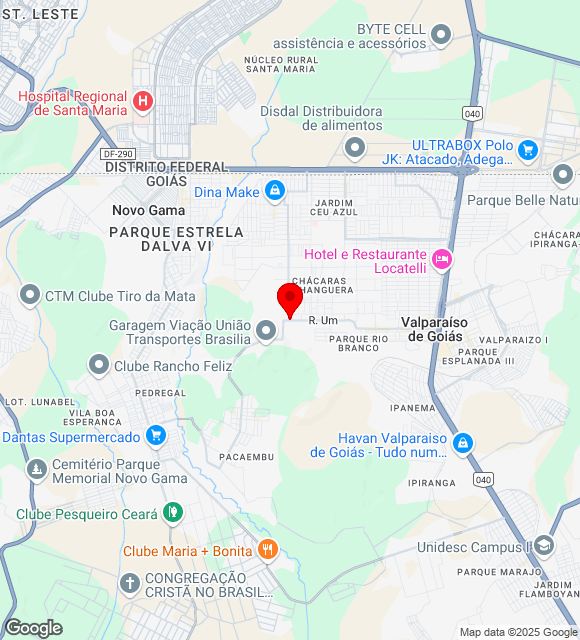 Mapa da localização