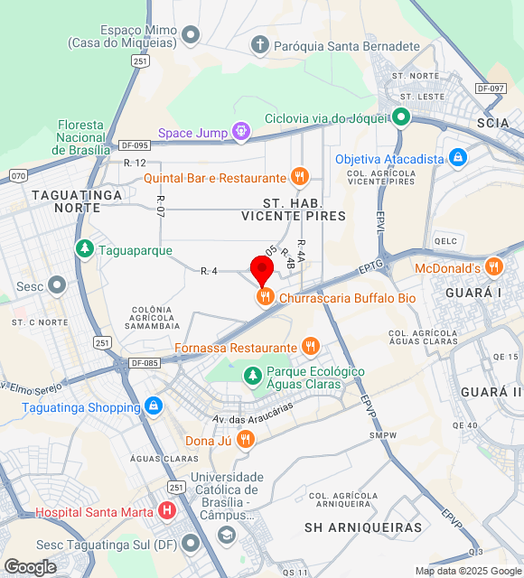 Mapa da localização