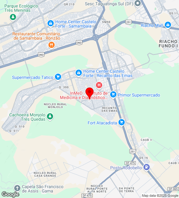 Mapa da localização