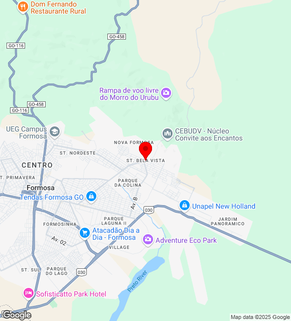 Mapa da localização