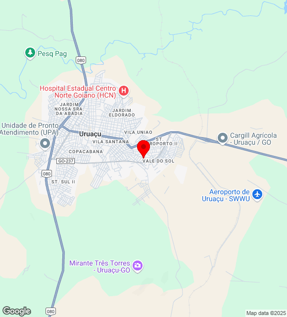 Mapa da localização
