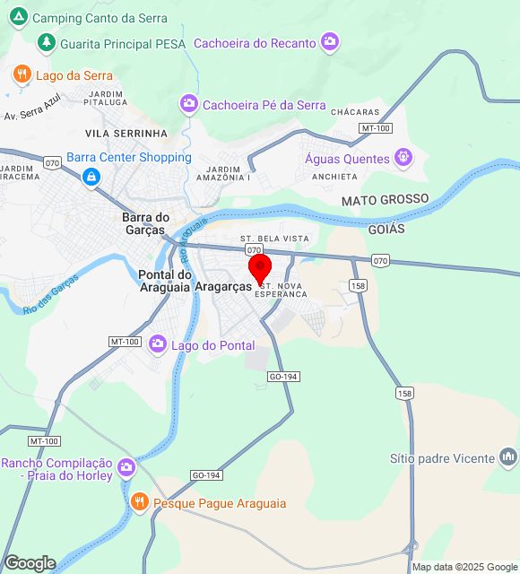 Mapa da localização