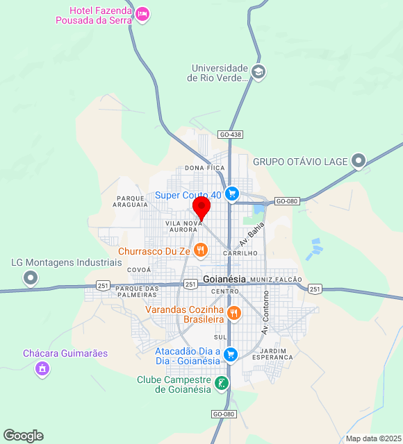 Mapa da localização