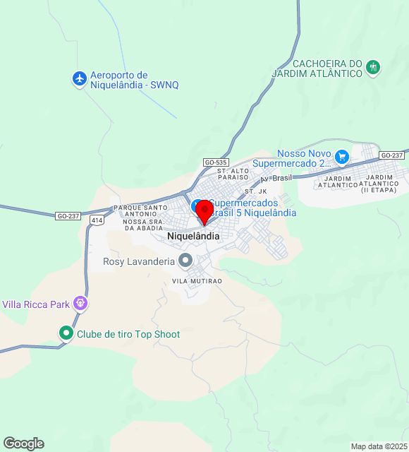 Mapa da localização