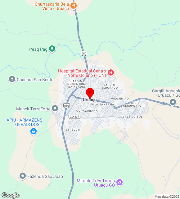 Mapa da localização