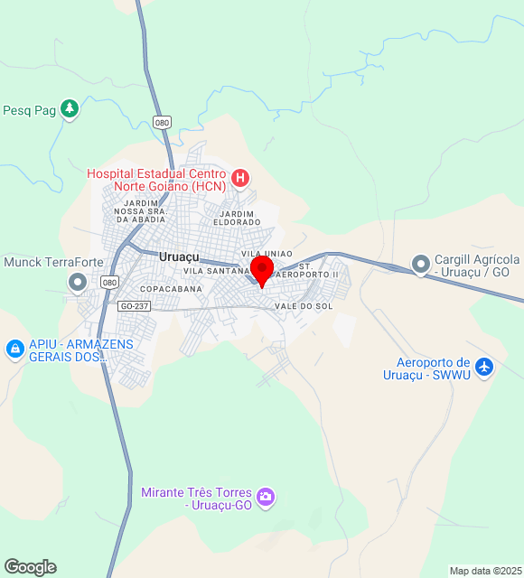 Mapa da localização