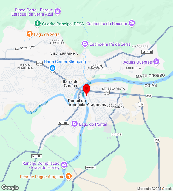 Mapa da localização
