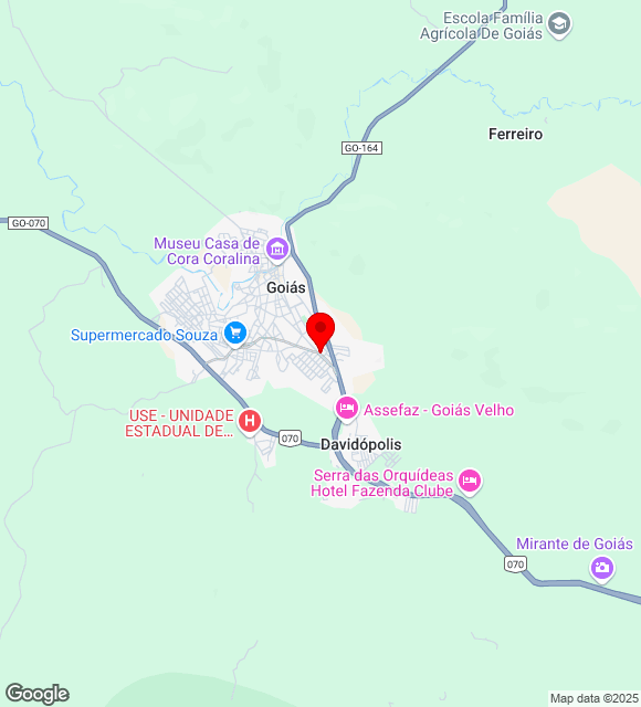 Mapa da localização