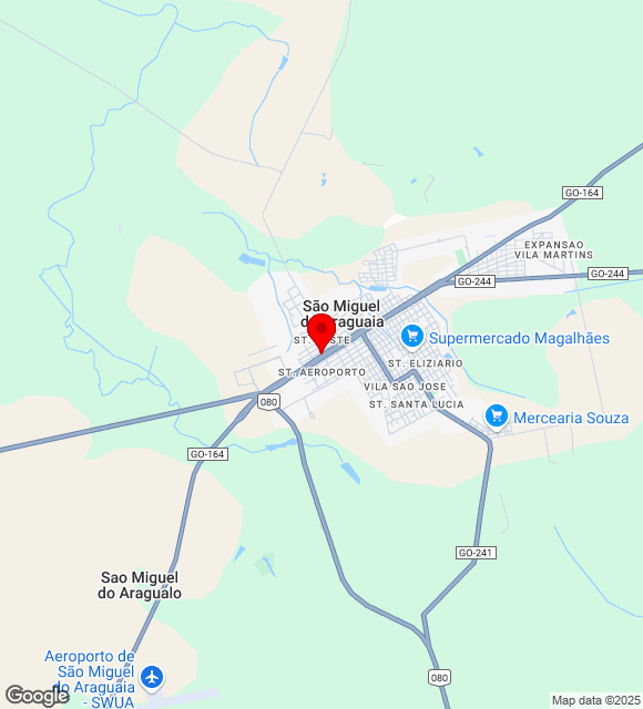 Mapa da localização