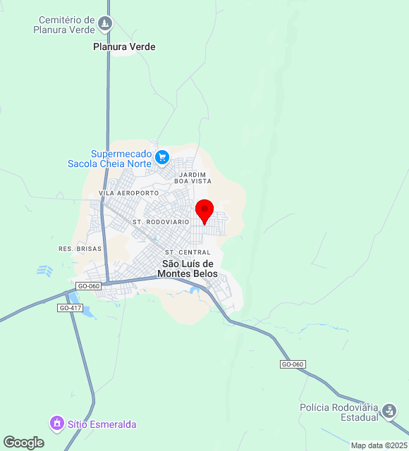 Mapa da localização