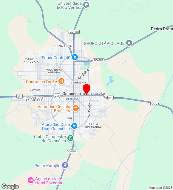 Mapa da localização