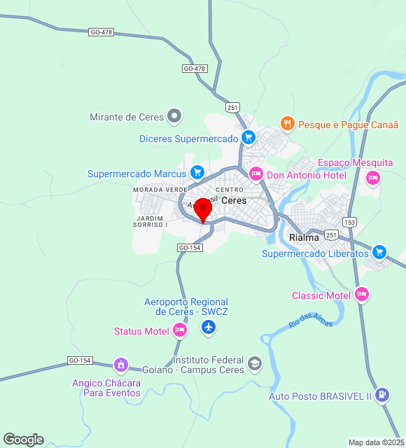 Mapa da localização