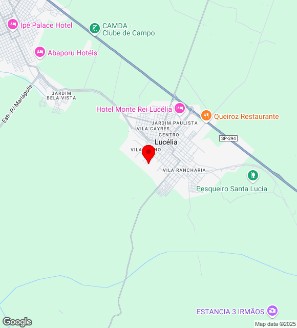 Mapa da localização