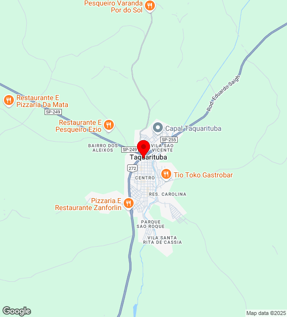 Mapa da localização