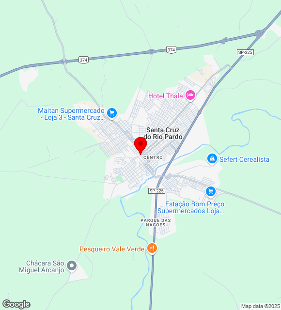 Mapa da localização