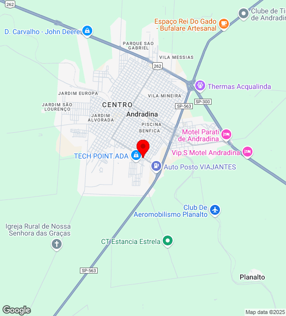 Mapa da localização