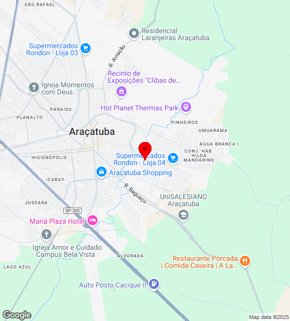 Mapa da localização