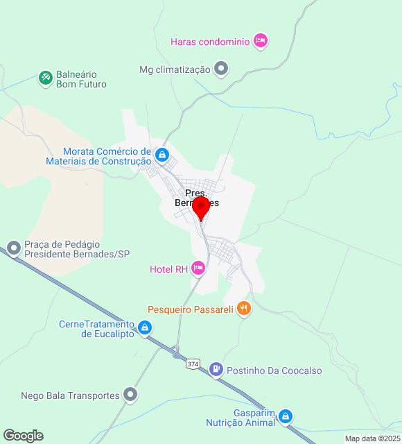 Mapa da localização