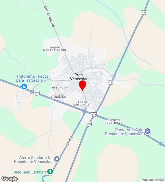 Mapa da localização