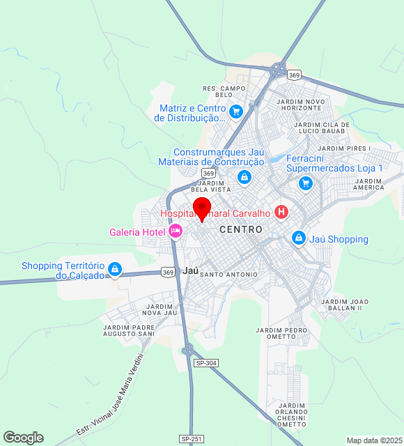 Mapa da localização