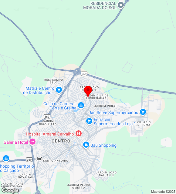 Mapa da localização