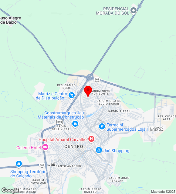 Mapa da localização
