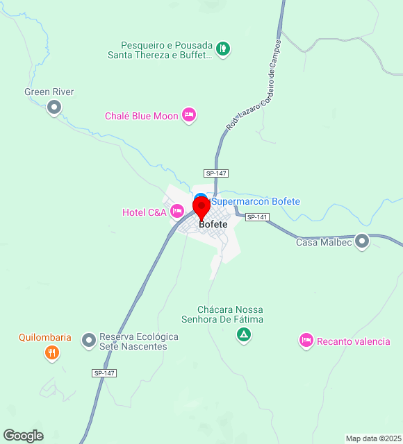 Mapa da localização