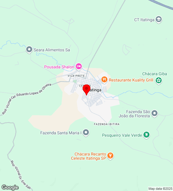 Mapa da localização